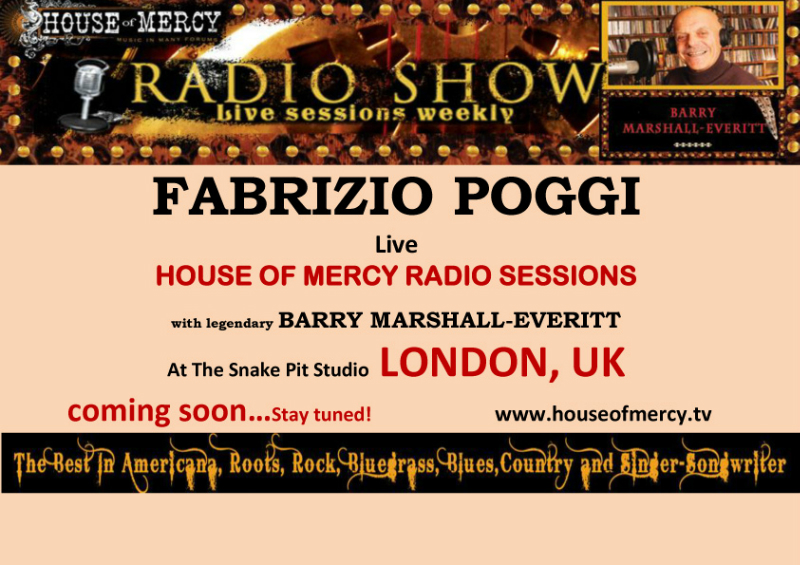 Fabrizio Poggi live at House Of Mercy Radio show London, UK